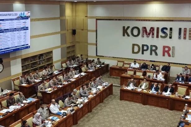 Komisi III DPR RI membahas RKA K/L Tahun Anggaran 2027, di komplek parlemen, Jakarta.