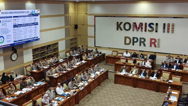 Komisi III DPR RI membahas RKA K/L Tahun Anggaran 2027, di komplek parlemen, Jakarta.