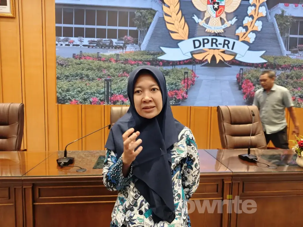 Pelaksana Harian (Plh) Direktur Meteorologi Publik BMKG Ida Pramuwardani di Gedung MPR/DPR. (Sumber: Owrite/Rika Pangesti)