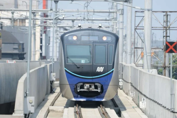 Unit MRT di Jakarta.