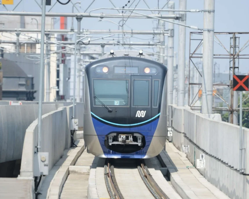 Unit MRT di Jakarta.
