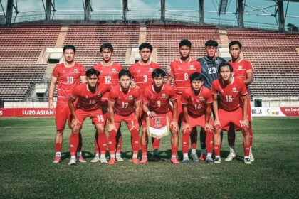 Timnas U-20 saat berlaga di Kualifikasi Piala Asia U-20, Laos.