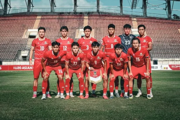 Timnas U-20 saat berlaga di Kualifikasi Piala Asia U-20, Laos.