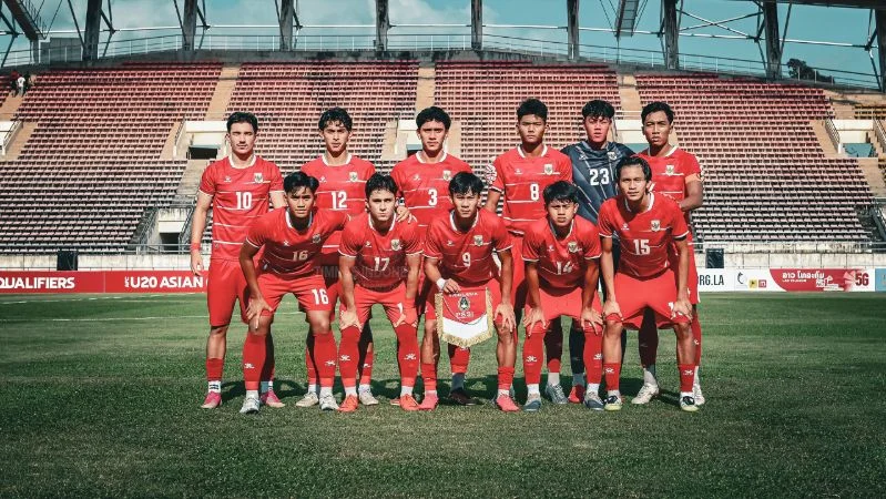 Timnas U-20 saat berlaga di Kualifikasi Piala Asia U-20, Laos.