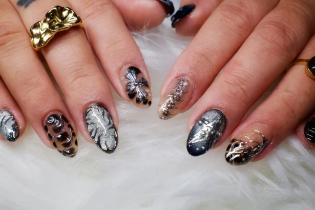 Ilustrasi nail art.