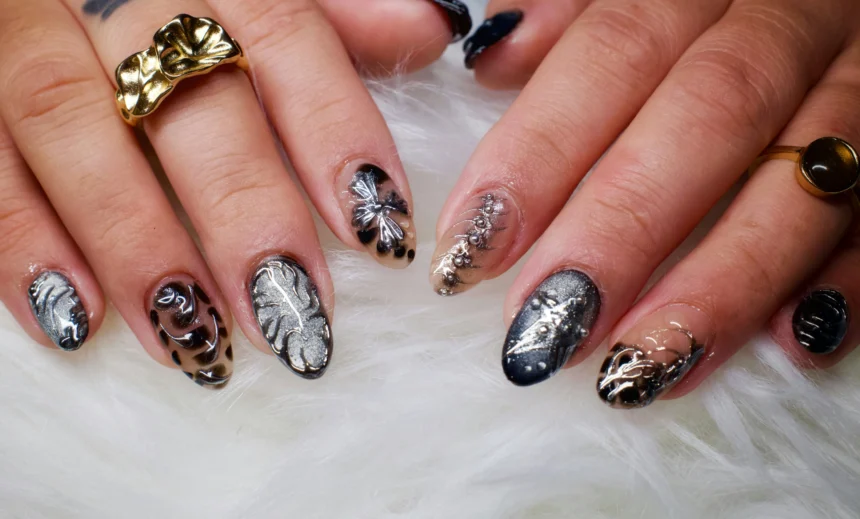 Ilustrasi nail art.