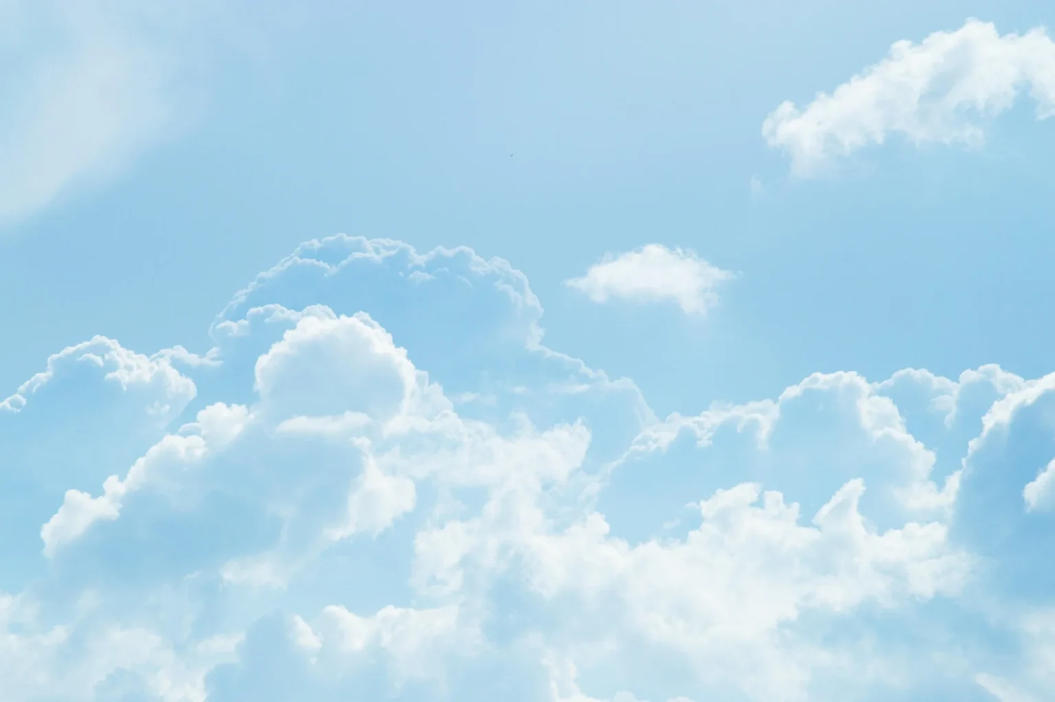 Ilustrasi langit cerah.