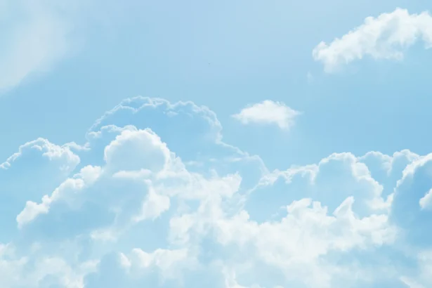 Ilustrasi langit cerah.